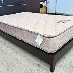 ✨ シーリー セミダブルベッドセット 🛏️ ポスチャーテックコイル ホテルコンフォートスタイル 🚚 配達可能  アメリカNo.1ブランド「Sealy（シーリー）」のマットレス。 ホテル仕様の快適な寝心地と、上品なダークブラウンのフレームが魅力です。の画像
