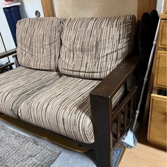 2人掛けソファ 無料ですの画像