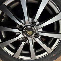 良品2024年製スタッドレスタイヤアルミ4本セット
　の画像