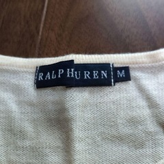 美品 ラルフローレン カーディガン M レディース オフホワイトの画像