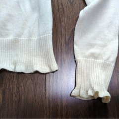 美品 ラルフローレン カーディガン M レディース オフホワイトの画像