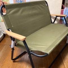 アウトドア2人掛け宜しくチェアの画像