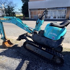 AX-10 エアーマン クボタ U-10 同系機 ミニユンボ　油圧ショベル　1tクラス　1775時間　可変脚　下取り可能　50km以内送料無料　栃木県 佐野き市発の画像