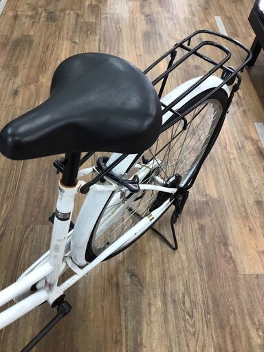 【ジャングルジャングル広陵店】自転車　Bran 26インチ　白