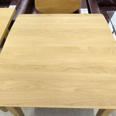 北海道 千歳市/恵庭市 近郊配送 千趣会/ベルメゾン 二人掛け ダイニングセット アルダー材 チェア×2 店頭でのお受渡し大歓迎の画像