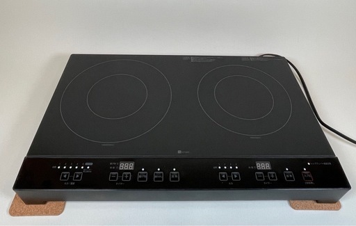 美品 IHクッキングヒーター 2口 YN201 BK ニトリ