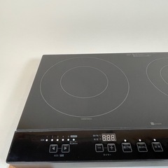 美品　IHクッキングヒーター　2口　YN201 BK ニトリの画像