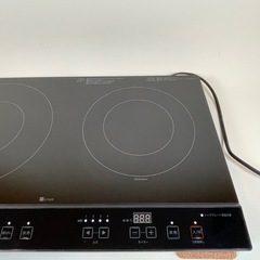 美品　IHクッキングヒーター　2口　YN201 BK ニトリの画像