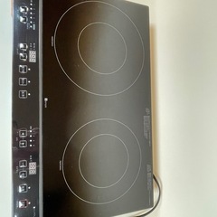 美品　IHクッキングヒーター　2口　YN201 BK ニトリの画像