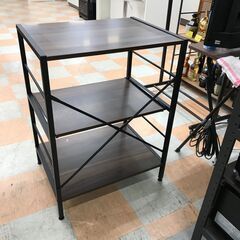 【ジャングルジャングル石川金沢店】  レンジラック 木目調/BK W60×D45×H80 クリーニング済み												の画像