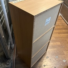 【カラーボックス 3段】クリーニング済み【管理番号12810】町の画像