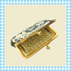 刺繍 がま口の画像