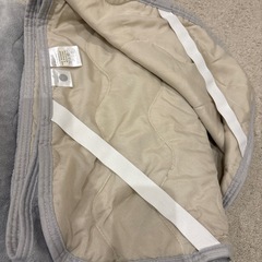 冬用起毛ベッドパッドシングル2枚グレー西川の画像