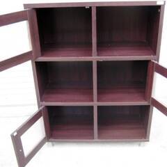 キャビネット　オープンシェルフ　扉3つ　飾り棚　収納棚　サイドボード　チェスト　リビングボード　272ZSの画像