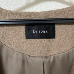 ルスークle souk  ノーカラーコートの画像