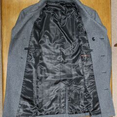 【未着用】SAKAZEN ウール65%メルトンピーコートの画像