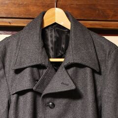 【未着用】SAKAZEN ウール65%メルトンピーコートの画像