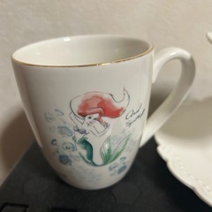 ミニケーキスタンド2段プレート・ティーカップの画像