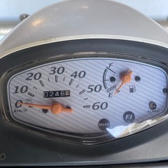  【不動品】 原付バイク スクーター レッツ5Gの画像