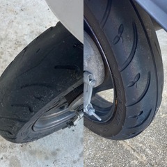  【不動品】 原付バイク スクーター レッツ5Gの画像