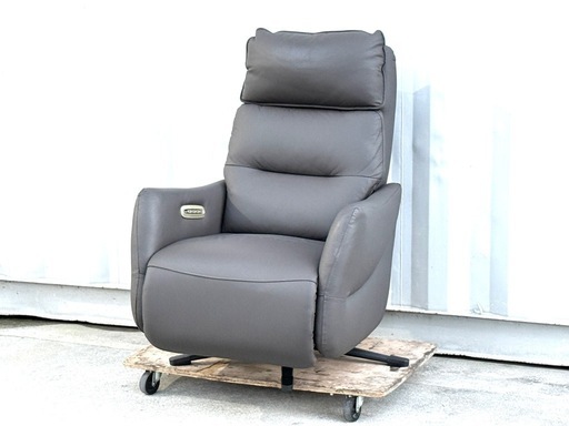 A638J◇美品✨ニトリ 電動リクライニング◇パーソナルチェア◇1人掛けソファ◇4モーター◇ダークブラウン◇本革◇LE01-2 DBR