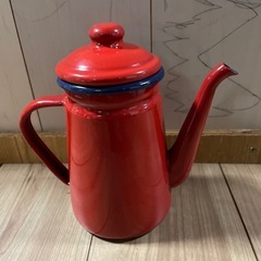 ホーローポット　1.１リットル　コーヒーポットの画像