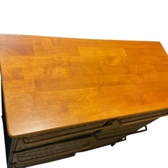 木天板×ラタンバスケットチェスト（8杯）の画像