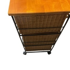 木天板×ラタンバスケットチェスト（8杯）の画像