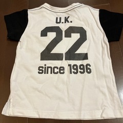 WASK Tシャツ 100cm ホワイト/ブラックの画像