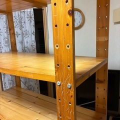 【取引中】10/31までdinosパイン材ユニットシェルフの画像