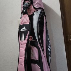 キャディバッグ　アディダス　レディス　女性用　　ゴルフバッグの画像