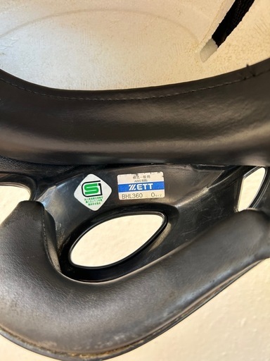 軟式野球用打者用ヘルメット両耳2個