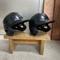 軟式野球用打者用ヘルメット両耳2個の画像