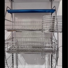 突っ張り式　水切りラックの画像