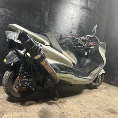 ★支払総額5.2万円★走行テスト済み！全国配送可能！ ヤマハ マジェスティ250C SG03J 社外マフラー！エアクリ！ハンドル！5連メーター！カスタムベースにも！の画像
