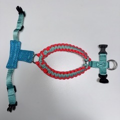 ペット用ハーネス 水色×ピンクの画像