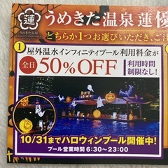 うめきた温泉蓮　優待券の画像