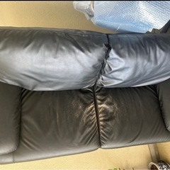 ソファ　黒　2〜3人用　　　の画像