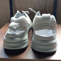 新品 27cm メンズ スニーカー グレー 厚底 シューズ 普段着 識別番号:【T456-S】の画像