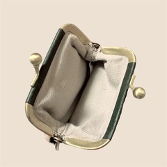 ハラコ　しまうま柄 がま口の画像