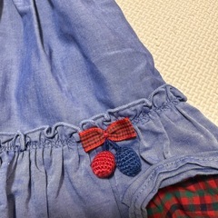 【ファミリア familiar】リバーシブルスカート　サイズ80の画像