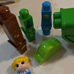 ゴミ収集車ブロックの画像