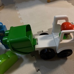 ゴミ収集車ブロックの画像