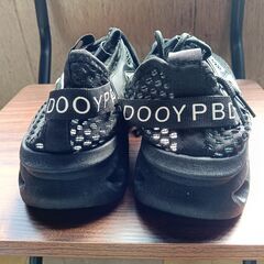 新品 24.5cm レディース スニーカー ブラック 厚底 シューズ 識別番号:【T457-S】の画像