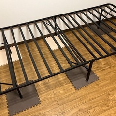 シングルベッド　パイプベッドふれーむフレーム　の画像