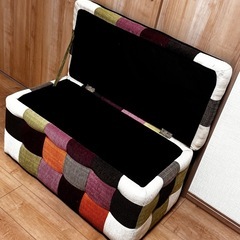 座面下収納付きベンチソファーの画像