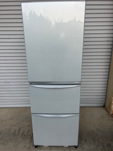 [商談中]東芝 ノンフロン冷凍冷蔵庫 (375L・右開） 3ドア ブライトシルバー GR-E38N(SS) 2012年