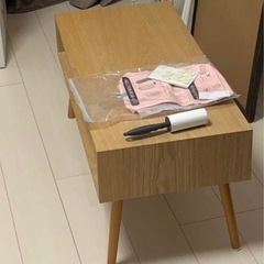 ニトリ　木製ローテーブルの画像