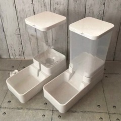 犬・猫ペット 自動 フード・水　
セット の画像