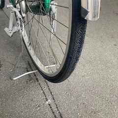 自転車緑の画像